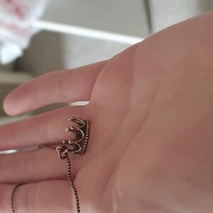 Tiffany and co crown pendant necklace with Tiffany chain